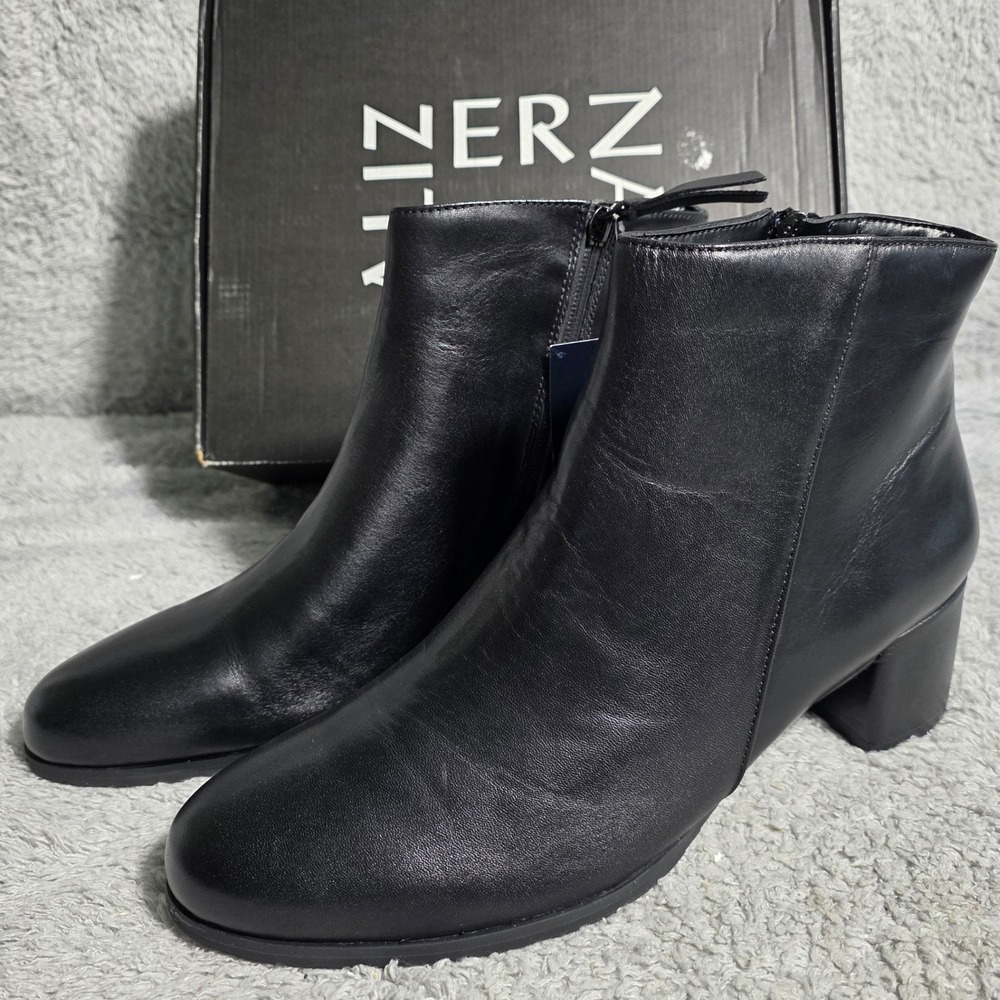 Naturalizer Elegant Black Ankle Booties